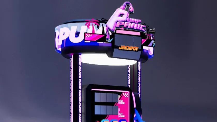 Official Pump Panic product render, three-quarter view on a plain background.